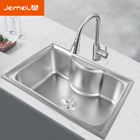 Évier de salle de bain et cuisine moderne personnalisé, en acier inoxydable 201 ou 304, grand lavabo à linge, armoire