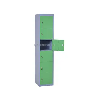 /Cube Locker Stahl Mini Metall/Buntes kleines Metall Neue hochwertige kalt gewalzte Stahlplatte Safe Key Lock 6 Tür nach Maß