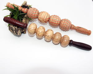 Rullo in Legno per Massaggio Schiena e Pancia con 5 Sfere - Product Image 2