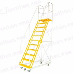 Almacén de <span class=keywords><strong>la</strong></span> escalera escalera plataforma mango rodante carro de <span class=keywords><strong>supermercado</strong></span> escalera - Product Image 3