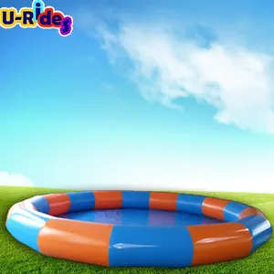 PL007 Gewerblicher Wasser pool verleih Außen abdeckung PVC-Kinder spielen aufblasbaren Pool für Wasserlauf Zorb Ball