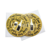 Disque verseur de vin anti-goutte en feuille d'aluminium, personnalisable selon votre design