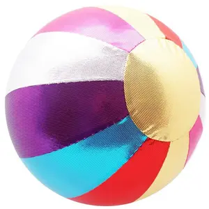 ball big size Suppliers-Big Size PVC Toy Balls Shiny Fabric Ball for Christmas Gifts Promotion