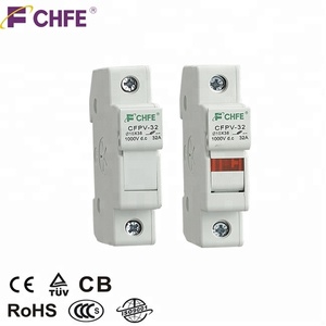 Porte-fusible solaire photovoltaïque DC 10X38 1-32A 1000V GPV certifié TUVCECB & RoHS, matériau durable en cuivre et plastique - Product Image 2