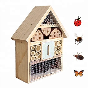 Hôtel à insectes Bénéfiques Bug Abeilles Papillon Naturel En Bois Maison (Insecte Nid) - Product Image 1