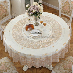 <span class=keywords><strong>Nappe</strong></span> <span class=keywords><strong>transparente</strong></span> <span class=keywords><strong>ronde</strong></span> de conception imprimée en PVC HuiHe - Product Image 2