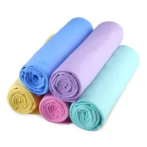 Microfiber उच्च शोषक स्नान तौलिया सफाई पोंछे जादू बाल शुष्क सिंथेटिक साबर PVA साबर चाम