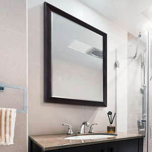 Moderne Decoratie Omlijst Bad Spiegels Muur Zwarte Houten Frame Badkamer Spiegel