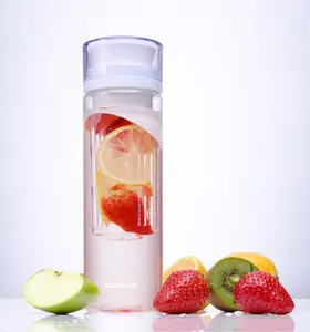 Garrafa de infusor de frutas 27oz sem bpa, garrafa de plástico De Frutas com sabor infusor de chá Suco De Garrafa de Água com tampa Titular gelo