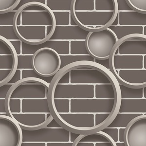 Papel Tapiz de Espuma de PVC <span class=keywords><strong>3D</strong></span> con Diseño Circular Simple y Generoso para Sala de Estar y Dormitorio - Product Image 3