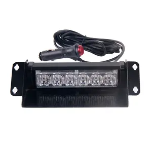 LED-1061 वाइज़र फ्लैशिंग आपातकालीन एम्बर 12V 6W विभिन्न आकार के एलईडी स्ट्रोब विंडशील्ड लाइट
