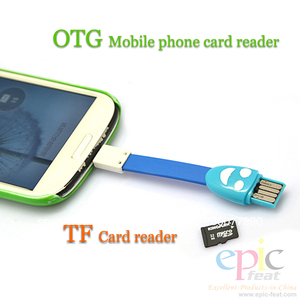 2014 nuevo teléfono móvil <span class=keywords><strong>cable</strong></span> <span class=keywords><strong>micro</strong></span> <span class=keywords><strong>usb</strong></span> OTG con lector de tarjetas - Product Image 1
