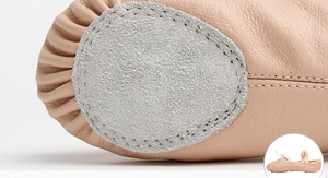 7000039 Hersteller Großhandel Tanz schuhe Leder Split Sole Balletts chuhe - Product Image 5