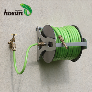 HONGCHEN Enrouleur <span class=keywords><strong>de</strong></span> tuyau réglable 40m avec raccords en laiton, chariot à main, montage mural, <span class=keywords><strong>outils</strong></span> d'arrosage <span class=keywords><strong>de</strong></span> <span class=keywords><strong>jardin</strong></span>, OEM/ODM, couleur personnalisée - Product Image 3