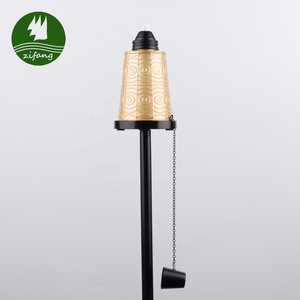 New 64 Inch <strong>Garden</strong> Glass Tiki <strong>Torch</strong> With <strong>Fiberglass</strong> Oil Lamp