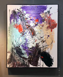 Dipinto a mano puro coltello colorato <span class=keywords><strong>pittura</strong></span> a olio su tela <span class=keywords><strong>per</strong></span> la decorazione del soggiorno <span class=keywords><strong>pittura</strong></span> murale moderna con struttura astratta - Product Image 6