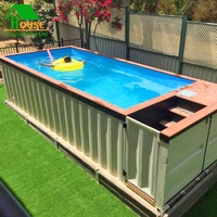 Piscine extérieure en acier, à bas prix, structure en acier, expédition, conteneur de piscine
