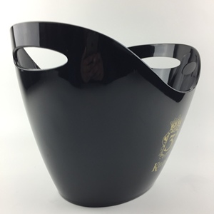 Portabottiglie in plastica a doppia parete/secchiello per il ghiaccio e pinza - Product Image 3