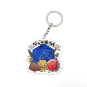 Bán Buôn Tùy Chỉnh In Rõ Ràng Anime Trống Quyến Rũ Acrylic Keychain