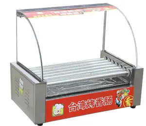 Hot Dog Roasting Machine/ Sausage Roaster Machine/ Electric Hot Dog Machine for Sale Motor New Product 2020 Multifunctional 22