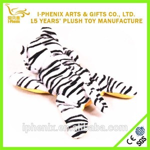 cute blanc en forme de <span class=keywords><strong>tigre</strong></span> <span class=keywords><strong>animal</strong></span> en peluche peluche jouet en gros - Product Image 3