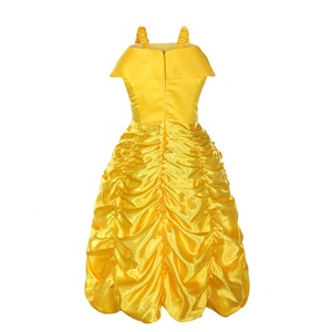 MAC-0003 Party Halloween Kids Yellow <strong>Princess</strong> <strong>Belle</strong> Fancy Dress <strong>Costume</strong> - Product Image 2