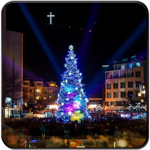 Großhandel 6m hohe LED Weihnachts baum Lichter kreativ blinken 3D Riesen künstlichen zusammen klappbaren Baum hell stetige Lichter - Product Image 4