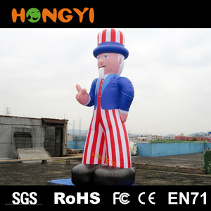Venta caliente inflable gigante <span class=keywords><strong>Tío</strong></span> <span class=keywords><strong>Sam</strong></span> PVC figura de la historieta inflable de encargo pueblo propaganda publicidad evento - Product Image 6