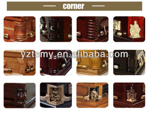 JS-A1240 la tapa abierta la cremación equipo ataúd con terciopelo - Product Image 3