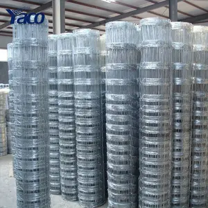 2.5ミリメートル3ミリメートルGalvanized Wire Knitted Hinge Joint Cattle Field Fence