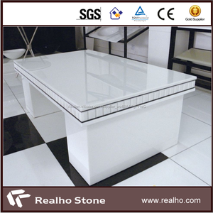 A Forma <span class=keywords><strong>di</strong></span> L Nano Piani <span class=keywords><strong>Cucina</strong></span> In <span class=keywords><strong>Marmo</strong></span> Bianco Faux - Product Image 6
