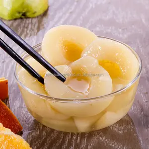 Zhenxin العلامة التجارية المعلبة الطازجة الأبيض الخوخ في شراب خفيف 880g /680g