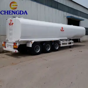 Tri-axle 40000L - 50000L Aluminum Alloy Oil Carrier Trailer Tanker For Sale