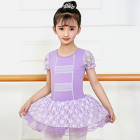 Vente en gros d'usine Robe professionnelle tutu de ballet blanc en dentelle pour enfants filles pas chère