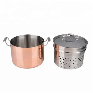 Revêtement en cuivre maître cuisinier de pots et casseroles