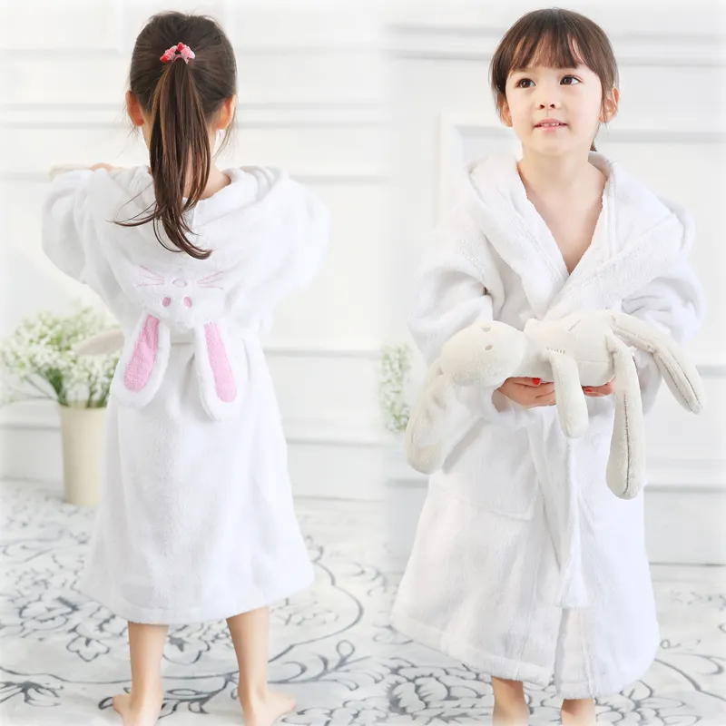 Áo Choàng Tắm Trẻ Em Trùm Đầu 100 Cotton Nhuộm Màu Áo Choàng Tắm Cho Trẻ Em Bé Gái Và Bé Trai