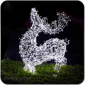 Carroza de <span class=keywords><strong>Cenicienta</strong></span> con Luces LED Blancas para <span class=keywords><strong>Navidad</strong></span>, Motivo Iluminado de Carroza de <span class=keywords><strong>Cenicienta</strong></span> para Decoración Navideña Exterior - Product Image 3