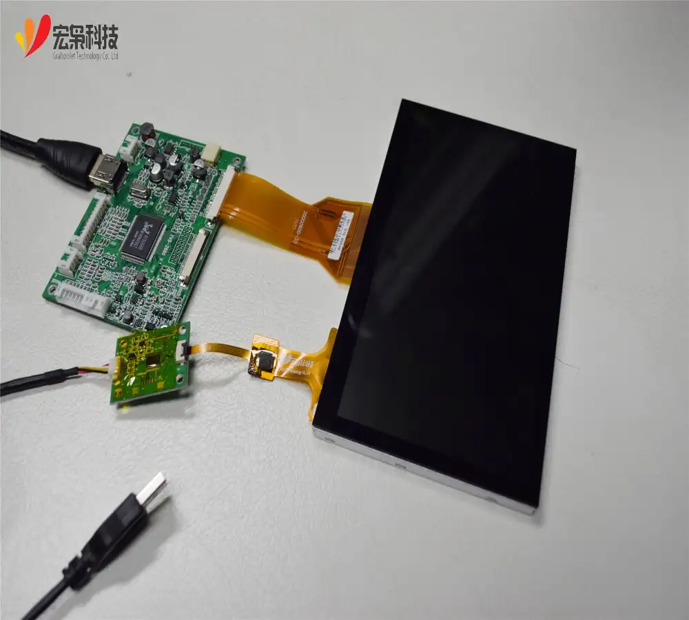 1024x600 capcaitive водонепроницаемый сенсорный экран 7 дюймов tft ЖК-панель для raspberry pi 3