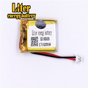 Plug 2.0-2 P 3.7 V 602635 800 mah lipo battery Rechargeable solar li ion polymer lithium battery with PCM - Product Image 3
