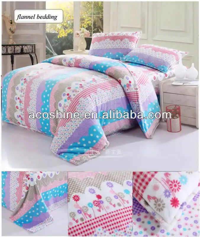 de franela conjunto ropa de cama ropa de cama de paño grueso y suave de microfibra conjunto ropa de cama