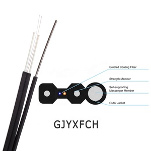 Câble de dérivation FTTH extérieur à bas prix d'usine GJYXFCH câble à fibre optique monomode aérien auto-supporté 1 <span class=keywords><strong>2</strong></span> 4 cœurs livraison rapide - Product Image 2