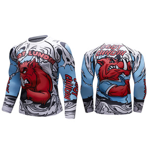 Gli uomini di allenamento abbigliamento sublimazione mma rashguard bjj - Product Image 2
