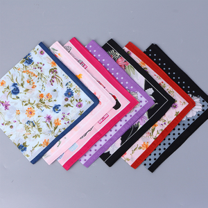 <span class=keywords><strong>Mouchoir</strong></span> avec <span class=keywords><strong>tissu</strong></span> 100% coton à motif floral, pour femmes, tenue élégante - Product Image 6