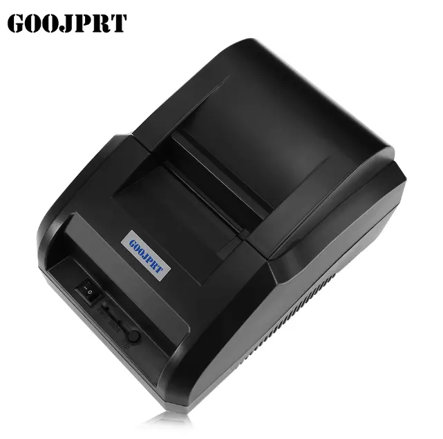 GOOJPRT-Impresora térmica de recibos de 58mm, máquina de impresión de escritorio para llevar, barata