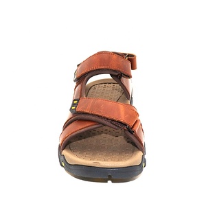 ファクトリーダイレクトファッションブラウンEVAトップグレードレザーメンズサンダル - Product Image 3