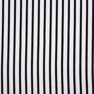 Vải cotton poplin in họa tiết sọc đen trắng, chất liệu rayon dệt chuyên nghiệp, 100% cotton - Product Image 6