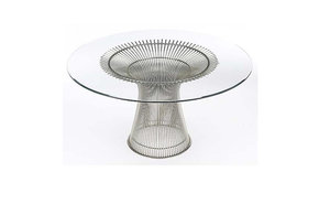 Hot bán <span class=keywords><strong>Warren</strong></span> <span class=keywords><strong>platner</strong></span> dây bàn ăn với glass top cho phòng ăn - Product Image 2