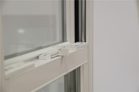 Ventana de Guillotina Doble con Buen Aislamiento Acústico, de Aleación de Aluminio y Acero Inoxidable, Moderna, Antirrobo, Corredera Vertical, con Caja de Madera DIYOU