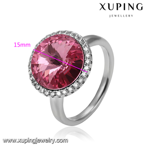 14526 Xuping haute qualité Swarovski bague ravissante avec diamant disponible en différentes couleurs pour les femmes - Product Image 2