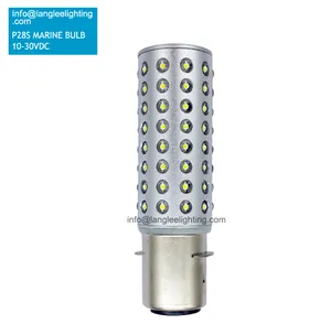 P28S navegación marina bombilla LED impermeable IP65 de aluminio o plástico P28S lámpara de reemplazo de luz de